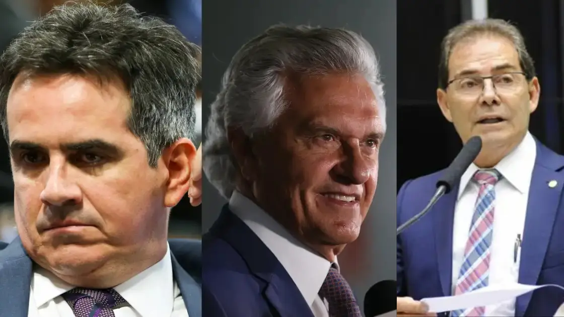 Tabuleiro eleitoral: da esquerda para a direita, senador Ciro Nogueira (PP-PI), governador de Goiás, Ronaldo Caiado (União) e deputado federal Paulinho da Força (Solidariedade-SP). Mesmo após rusgas com Ciro Nogueira, Caiado pretende ficar no União Brasil, mas cogita concorrer pelo Solidariedade, caso federação não o admita como candidato à presidência.