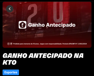 Ganho antecipado na KTO
