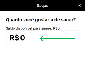 Passo 2 do saque na KTO