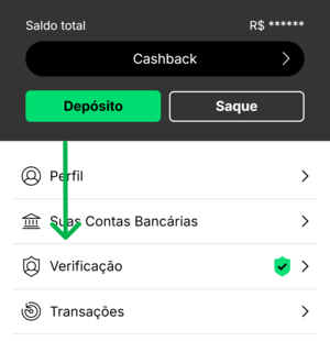 Passo 2 na verificação de identidade da KTO