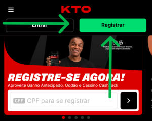 Passo 2 no registro da KTO