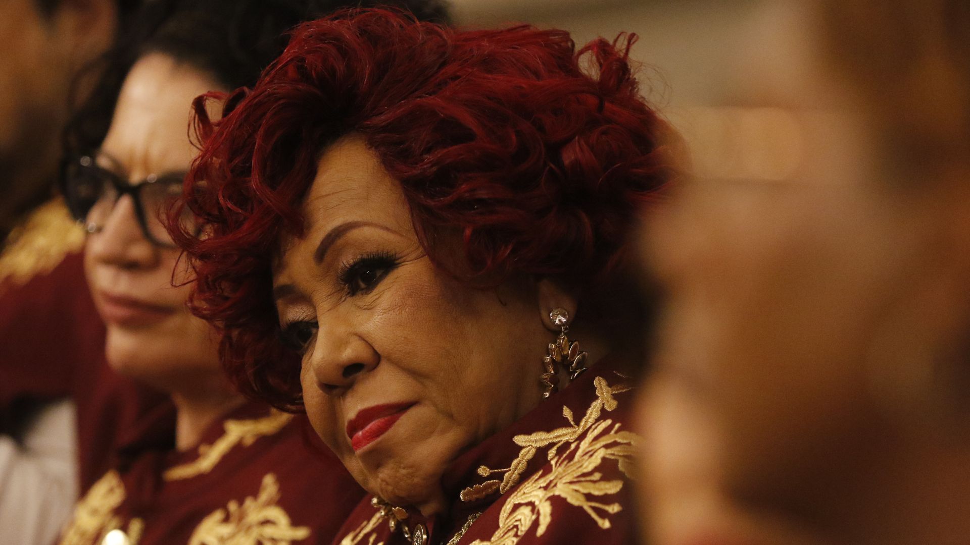 Alcione tomando posse na Academia Brasileira de Cultura: para você ter uma ideia de como está tudo tomado!