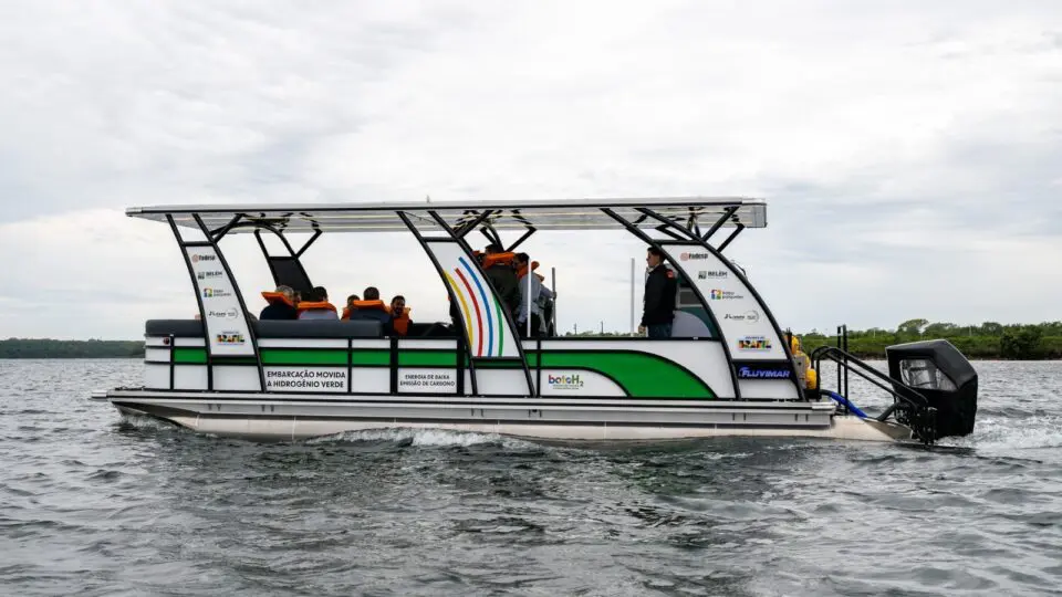 Proposta é que o barco movido a hidrogênio verde seja utilizado nas atividades de coleta de resíduos sólidos urbanos nas ilhas pertencentes a Belém (PA).
