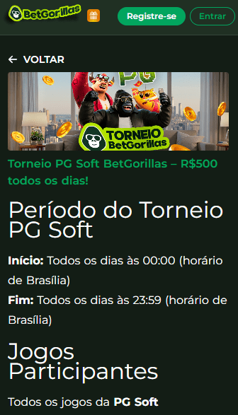 Torneios na BetGorillas