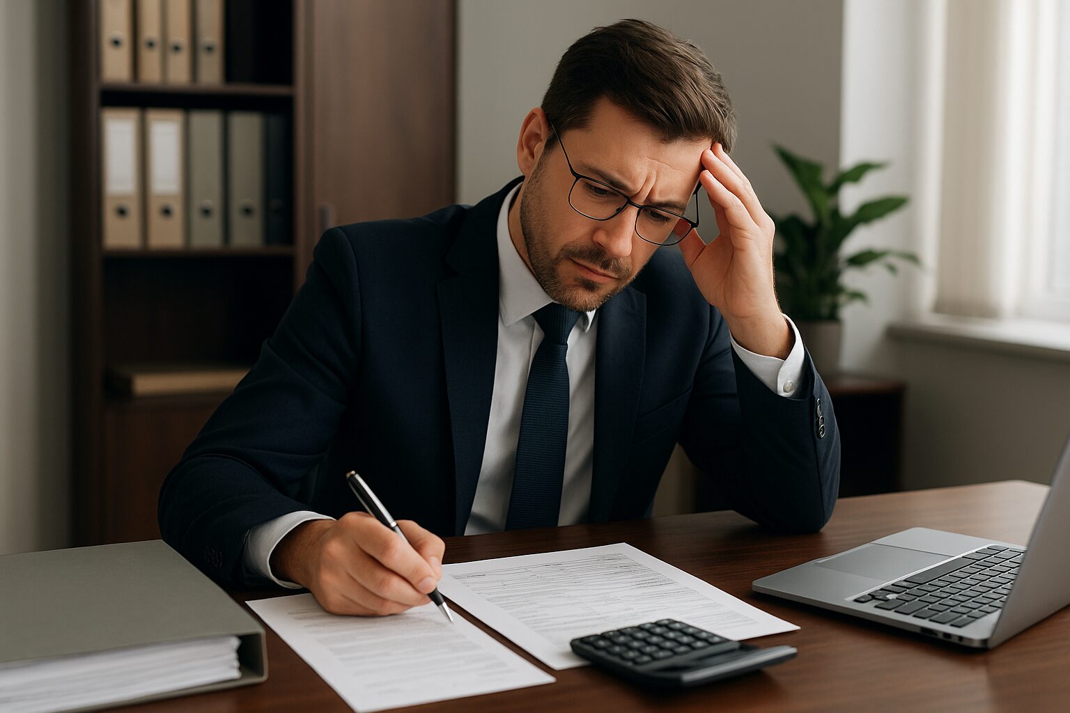 Ambiente de trabalho de um cartório: gestão contábil e financeira feita com precisão e foco na conformidade.