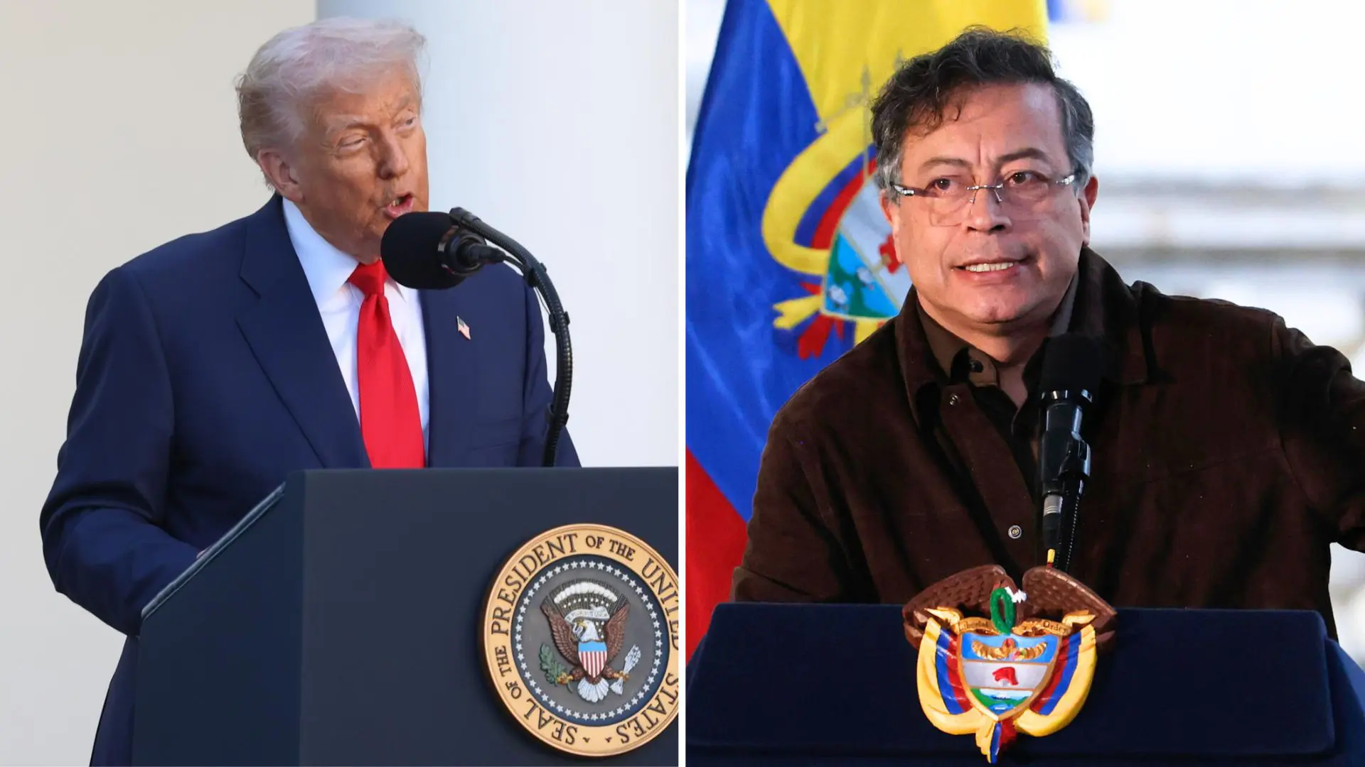 Trump e Gustavo Petro
