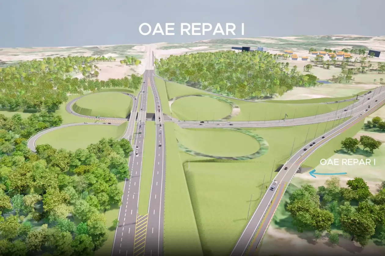 Obra do novo Contorno Sul será feita em pavimento de concreto, projetado para ter vida útil superior a 20 anos antes da necessidade de grandes reparos