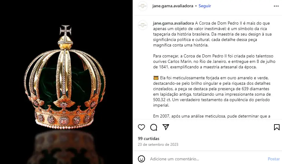Museu Imperial guarda joias da coroa