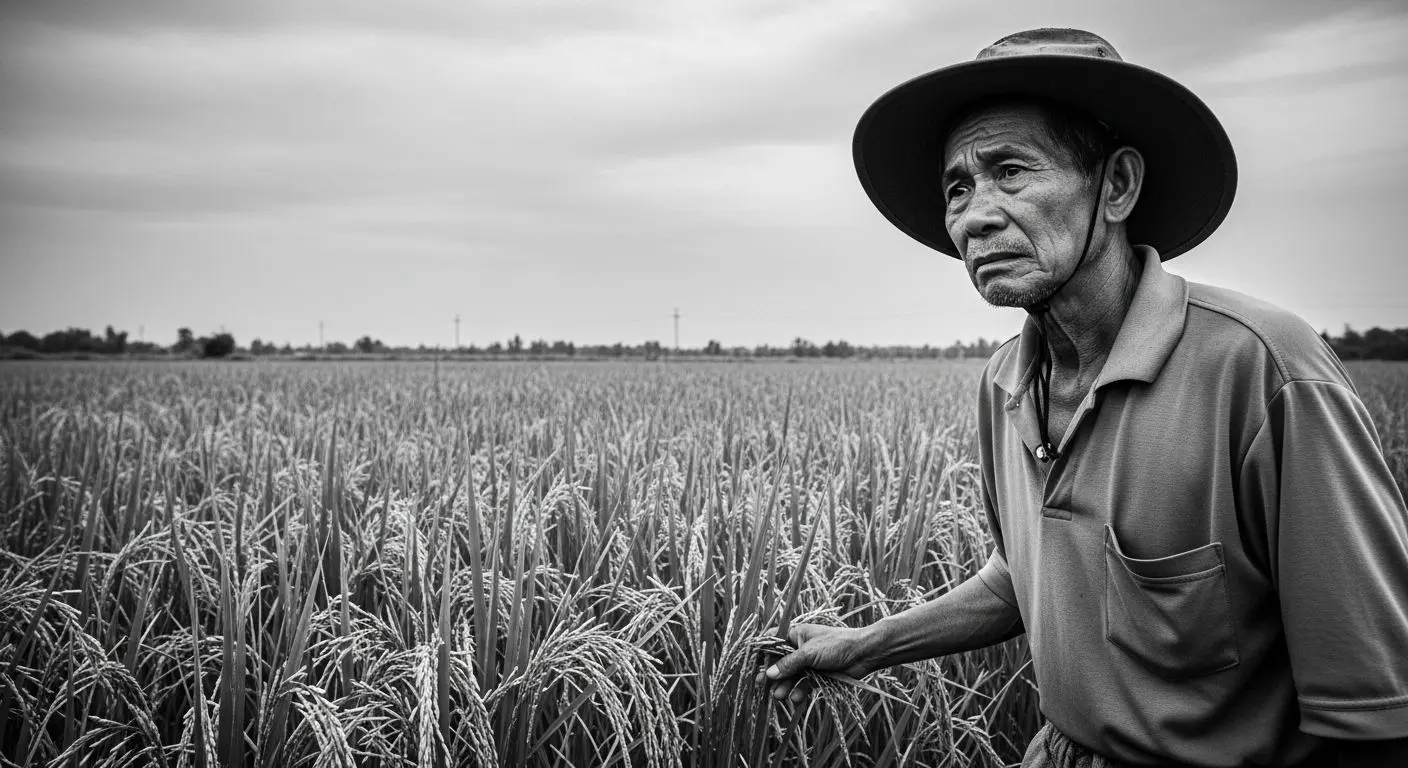 agricultor preocupado