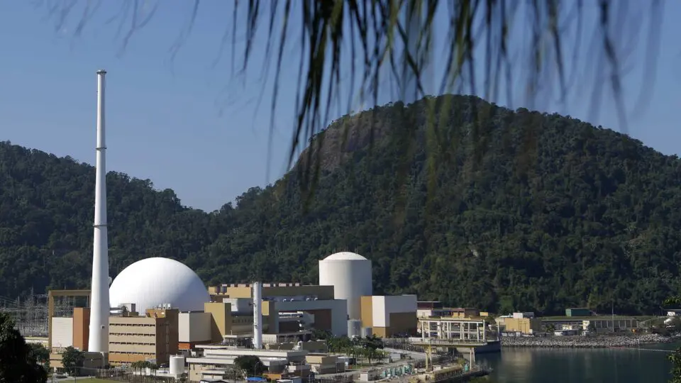 Centrais nucleares de angra 1 e 2, em 2019.