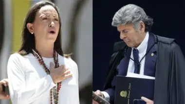 María Corina Machado e Luiz Fux