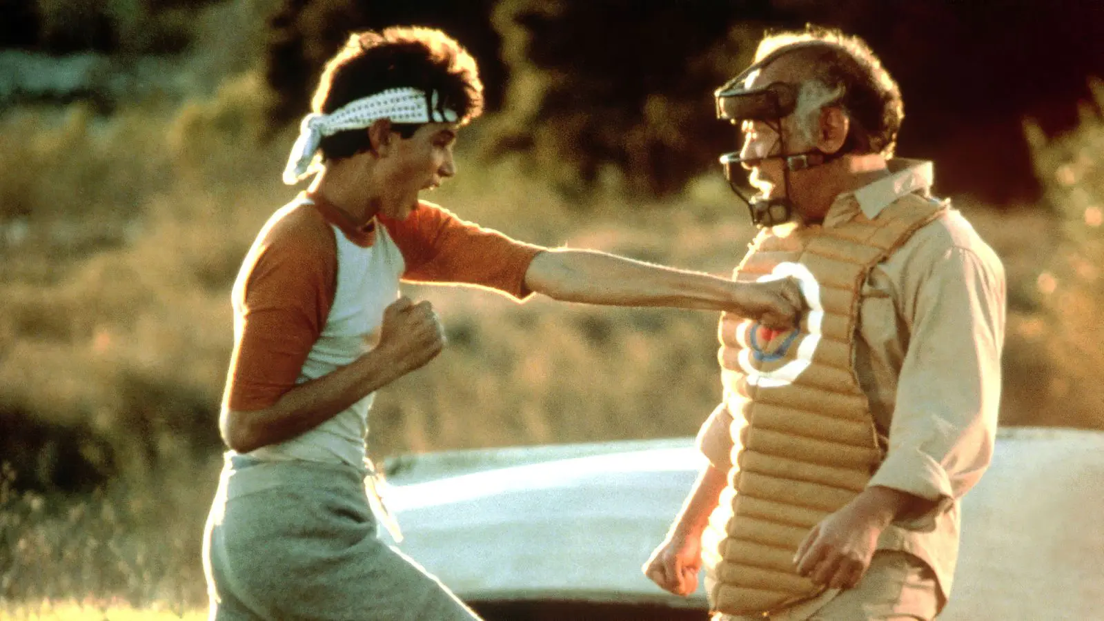 Ralph Macchio e Pat Morita formaram uma dupla clássica do cinema em "Karatê Kid"