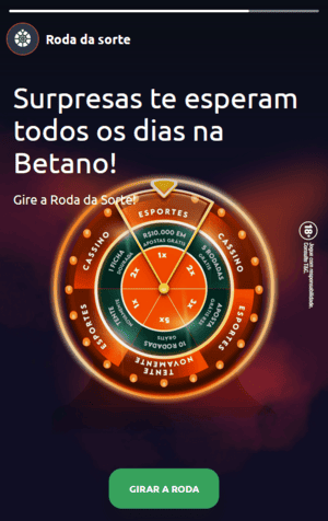 Roda da Sorte Betano