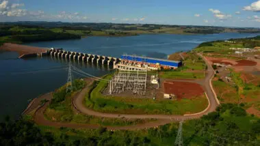 Usina do Baixo Iguaçu no Paraná Copel