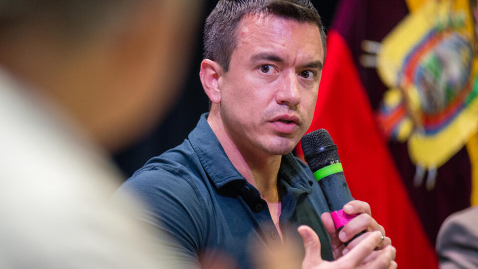 Noboa denuncia tentativa de envenenamento no Equador