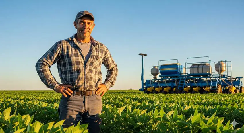 O verdadeiro fruto da terra: a família. No campo, cada conquista é compartilhada, e o legado do trabalho duro floresce em gerações.