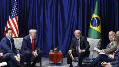 Trump e Lula conversaram com jornalistas antes de reunião a portas fechadas