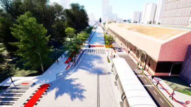 Projeto do BRT Leste-Oeste de Curitiba prevê requalificação paisagística e modernização das estações-tubo na região central