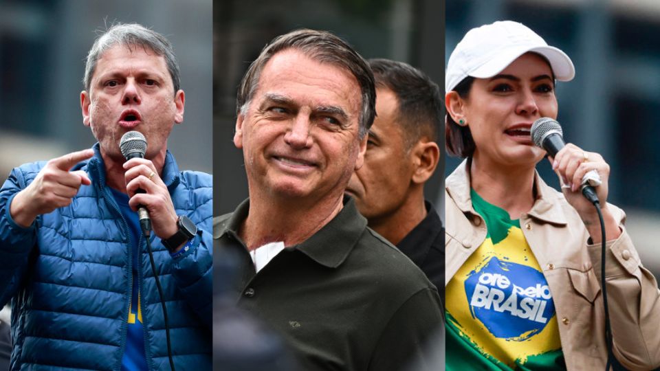 Bolsonaro, Michelle e Tarcísio empatam com Lula no 2º turno