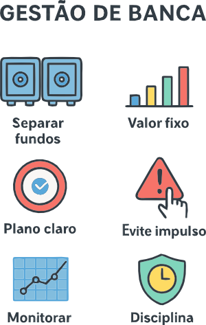 Pilares da gestão de banca nas apostas esportivas