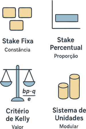 Principais métodos de gestão de banca esportiva
