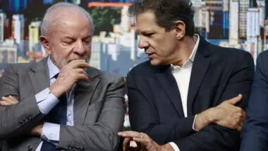 Lula e Fernando Haddad.