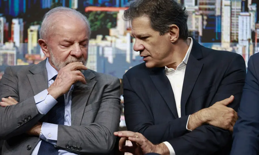 Lula e Fernando Haddad.