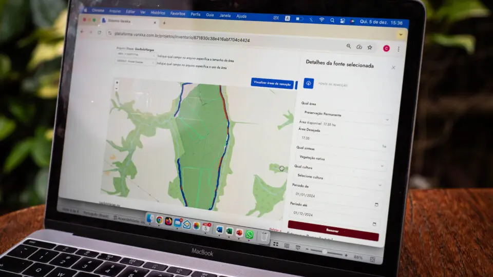 A Prova na Tela: É assim que a tecnologia VANKKA CARBON SCORE mede o potencial real do agro brasileiro. Este mapa detalhado de uso do solo permite calcular com precisão o estoque e a remoção anual de carbono. Entenda na matéria como a ciência nos leva à liderança climática.