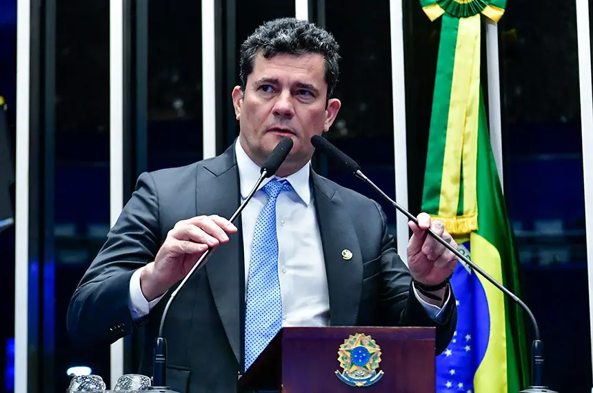 Senador Sérgio Moro (União-PR) é autor do PL, agora sancionado, que prevê novos crimes no combate a organizações criminosas.
