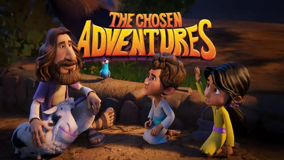 Em "As Aventuras Escolhidas", Jesus interage com as crianças Joshua e Abby