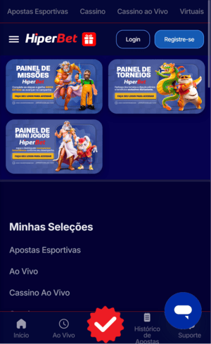 Oferta de cadastro na Hiperbet