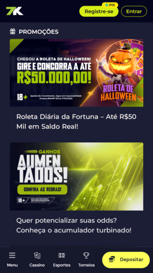 Ofertas da Bet7K