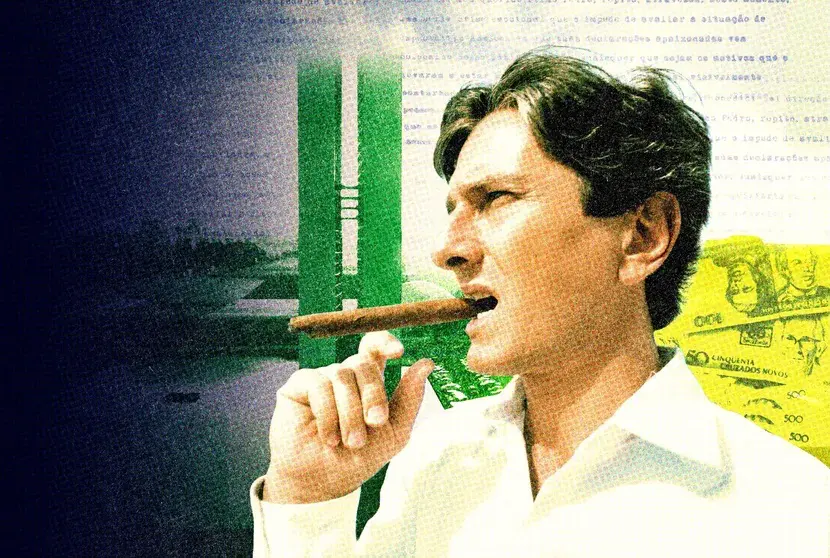 Arte feita para a série do Globoplay sobre o governo Collor