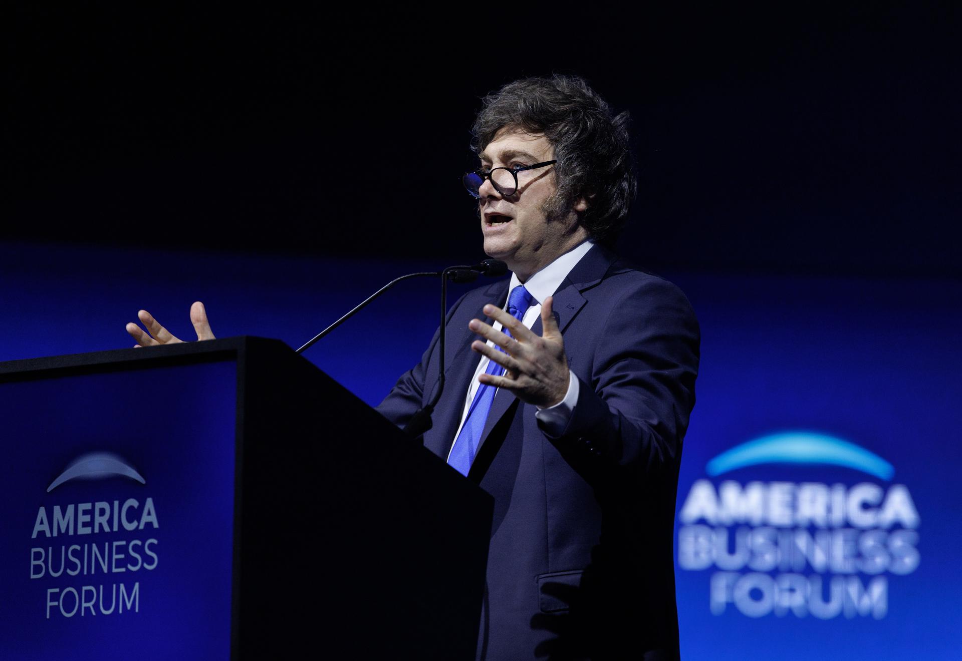 Milei defende “consenso do capitalismo” em evento nos EUA