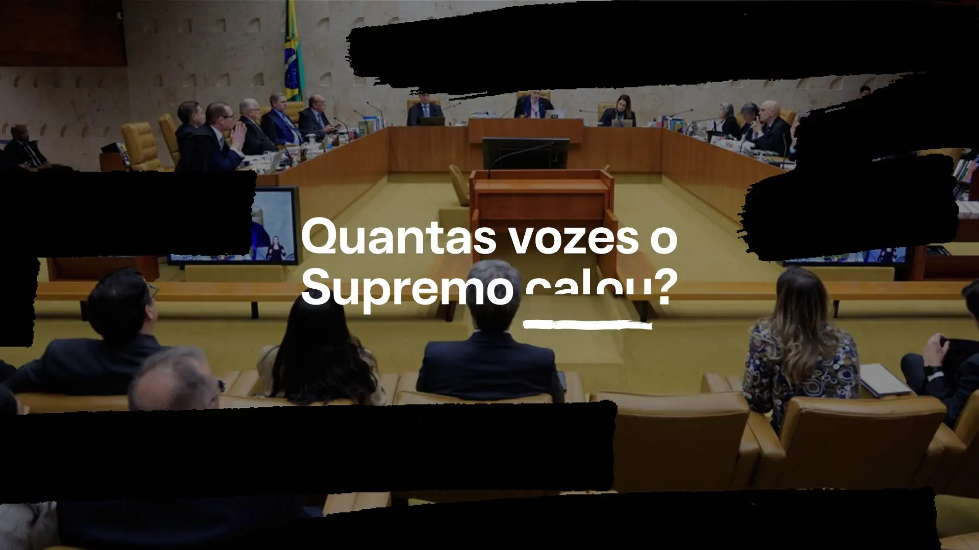Levantamento exclusivo mostra que 40% dos senadores quer saber quantas vozes foram caladas pelo STF.