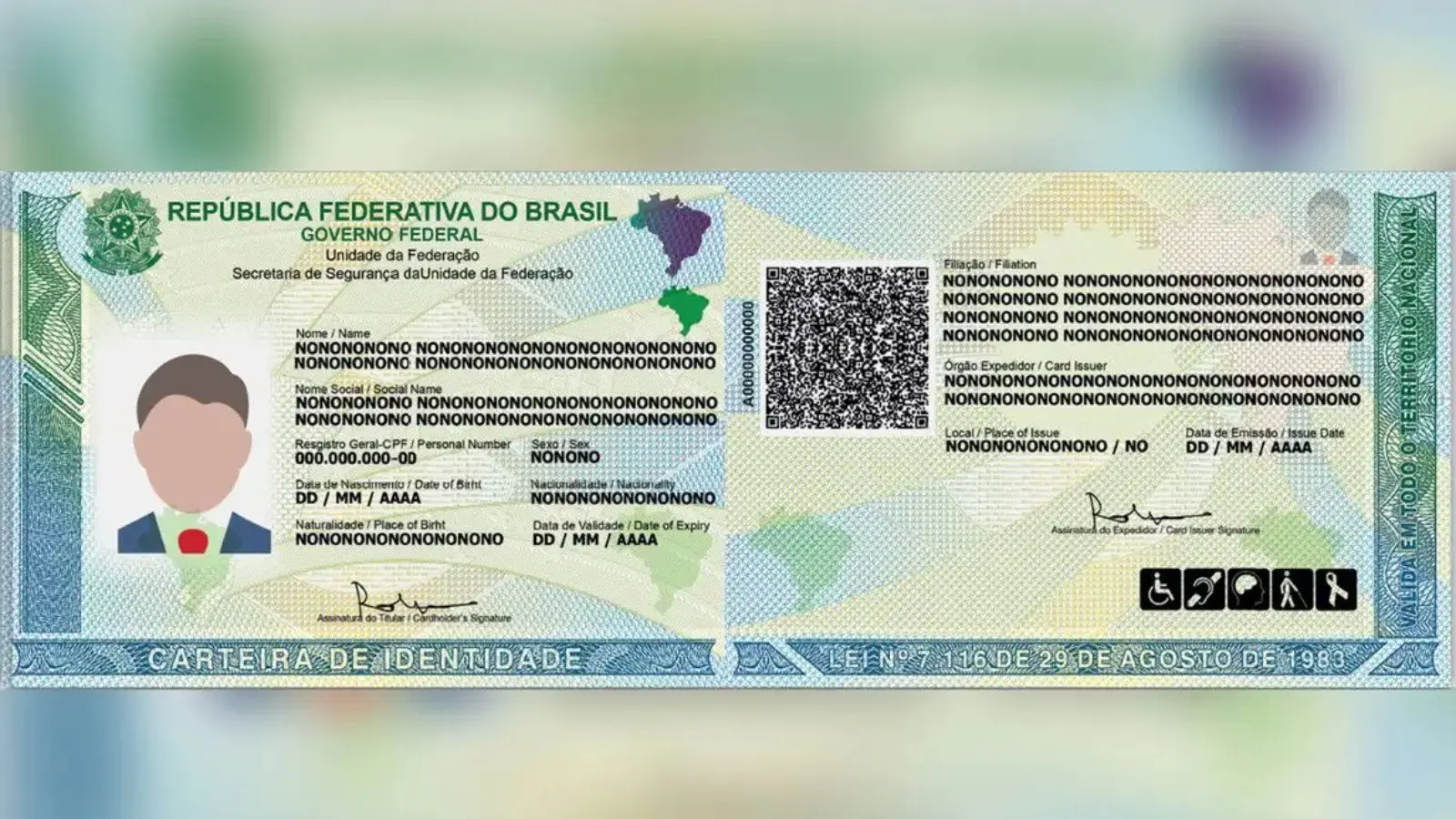 Nova carteira de identidade, a CIN.