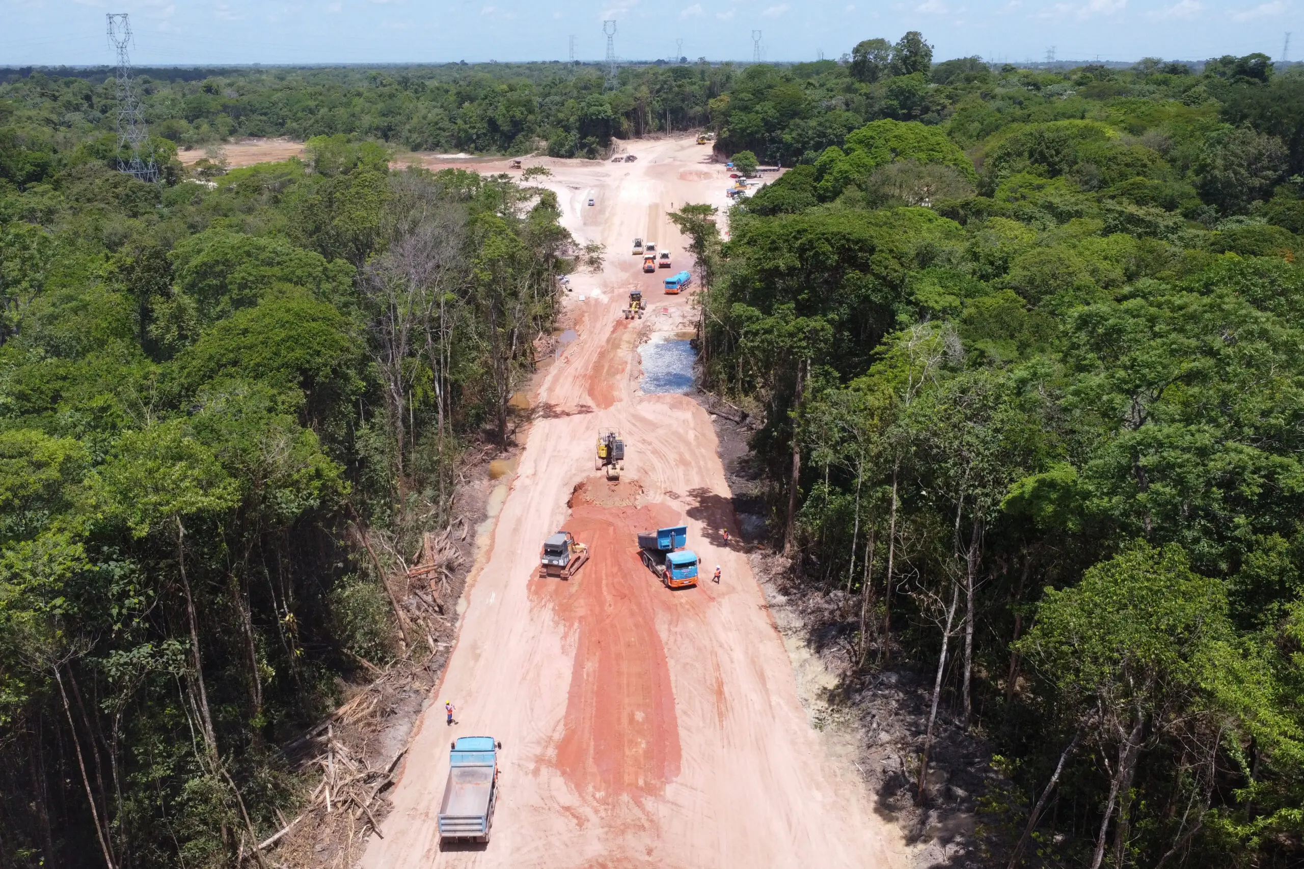 Em meio à COP30, obras de Avenida no meio da floresta amazônica, no Pará, foram alvo de críticas de Donald Trump.