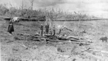 Tornado registrado em 1959 no Paraná.