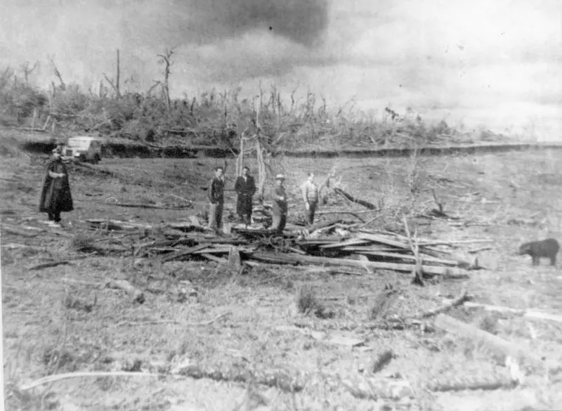 Tornado registrado em 1959 no Paraná.