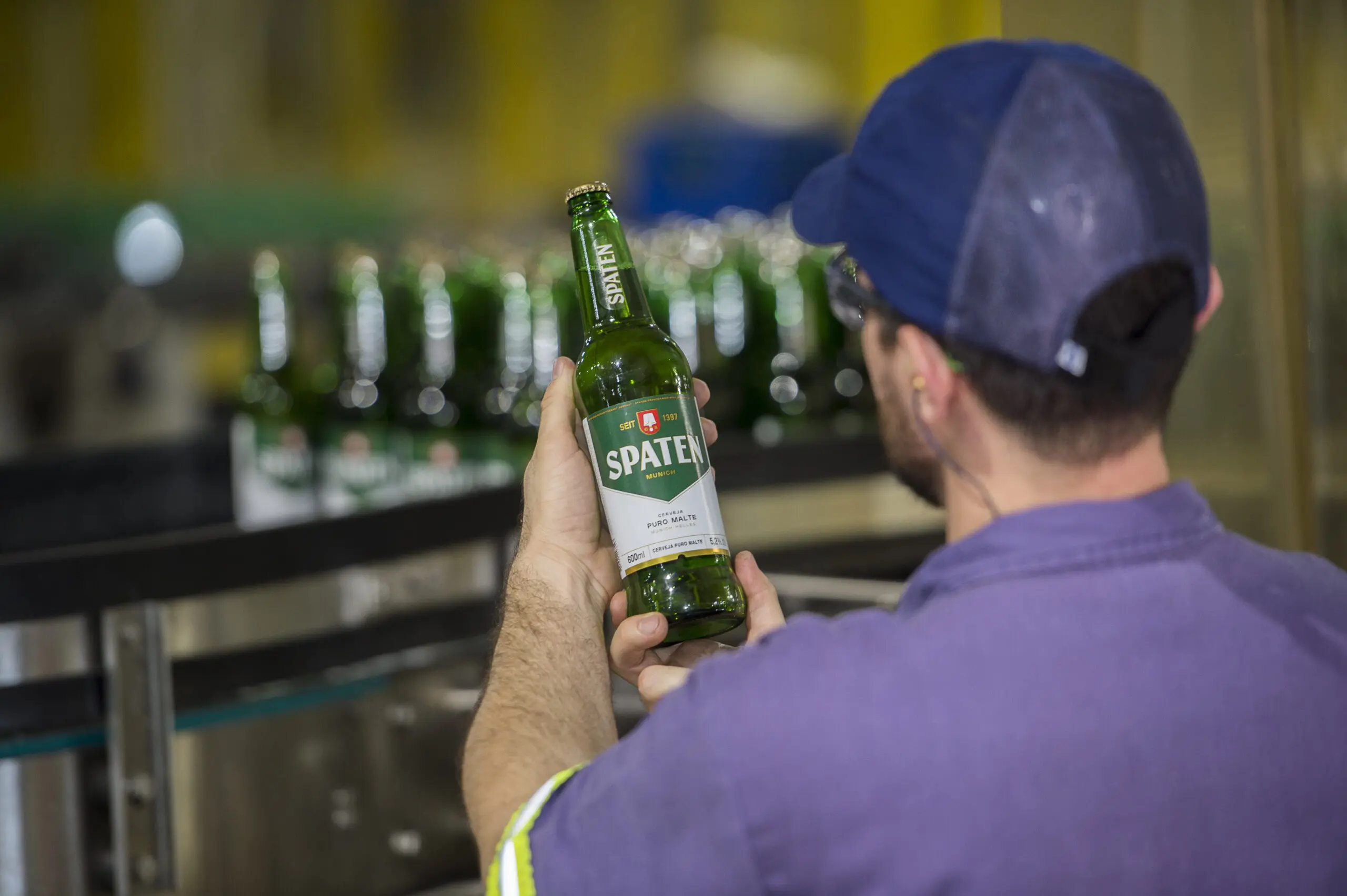 A cerveja Spaten é uma das produzidas na maior fábricas de bebidas do Brasil.