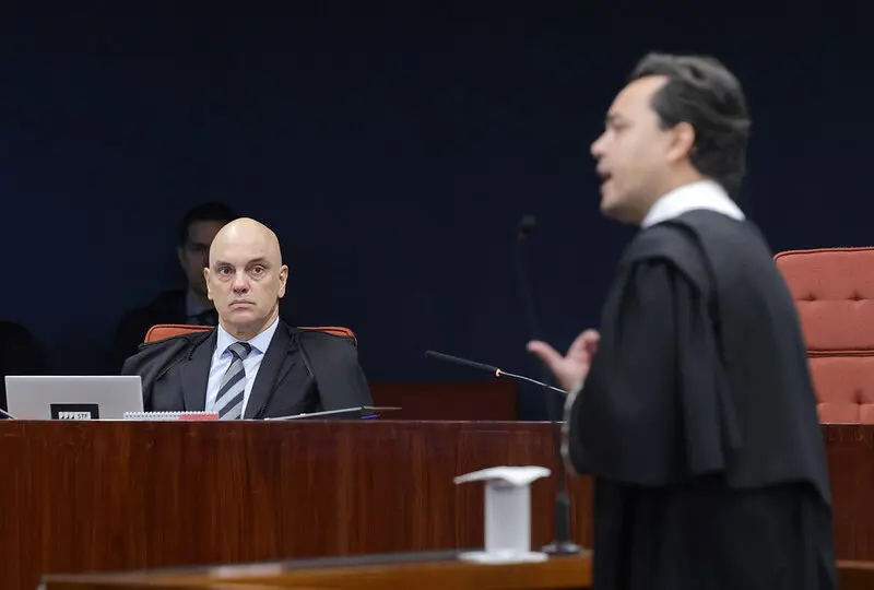 Advogado Jeffrey Chiquini e ministro Alexandre de Moraes.