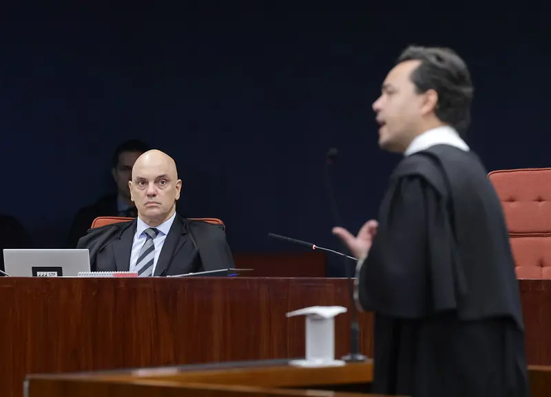 Advogado Jeffrey Chiquini e ministro Alexandre de Moraes.