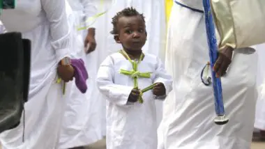 Procissão de Domingo de Ramos em Lagos, na Nigéria, em 2022: grupo ameaçado.