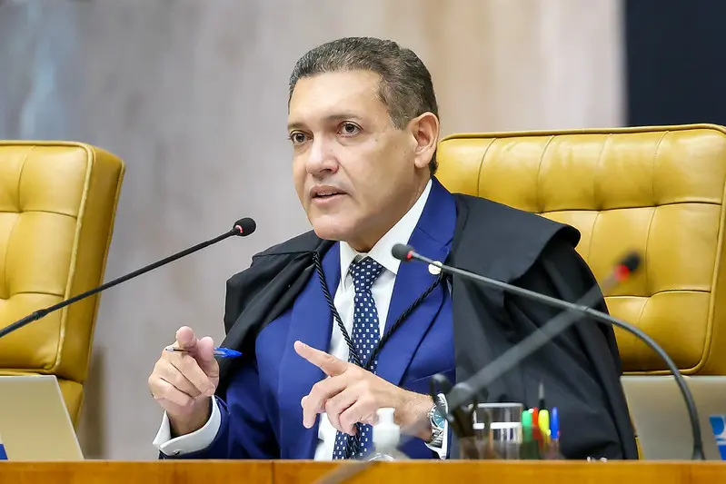 Nunes Marques, em sessão no plenário do Supremo Tribunal Federal.