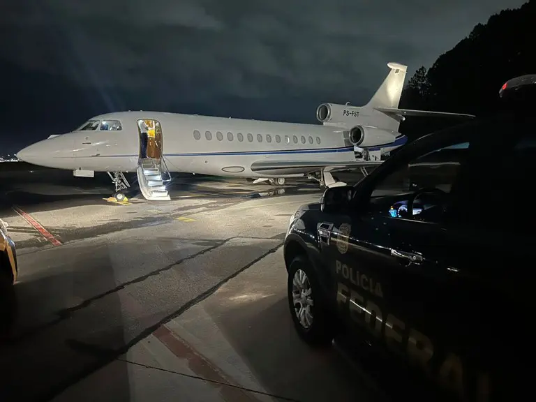 Jatinho particular de Daniel Vorcaro, avaliado em R$ 200 milhões