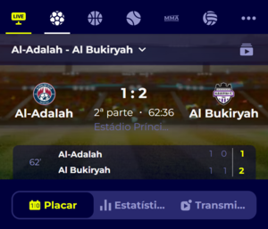 Representação de Apostas Ao Vivo