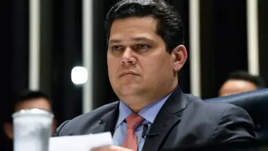 Sinalização: Davi Alcolumbre, durante sessão no Senado Federal. O presidente da Casa divulgou nota em que, sem citar Messias, diz que pautará a sabatina "no momento oportuno"