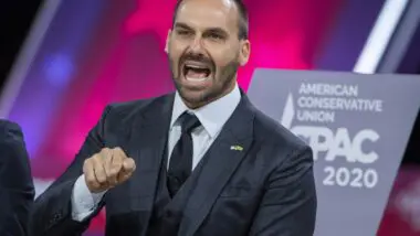 Clima entre Eduardo Bolsonaro (foto) e Tarcísio de Freitas é de total distanciamento.