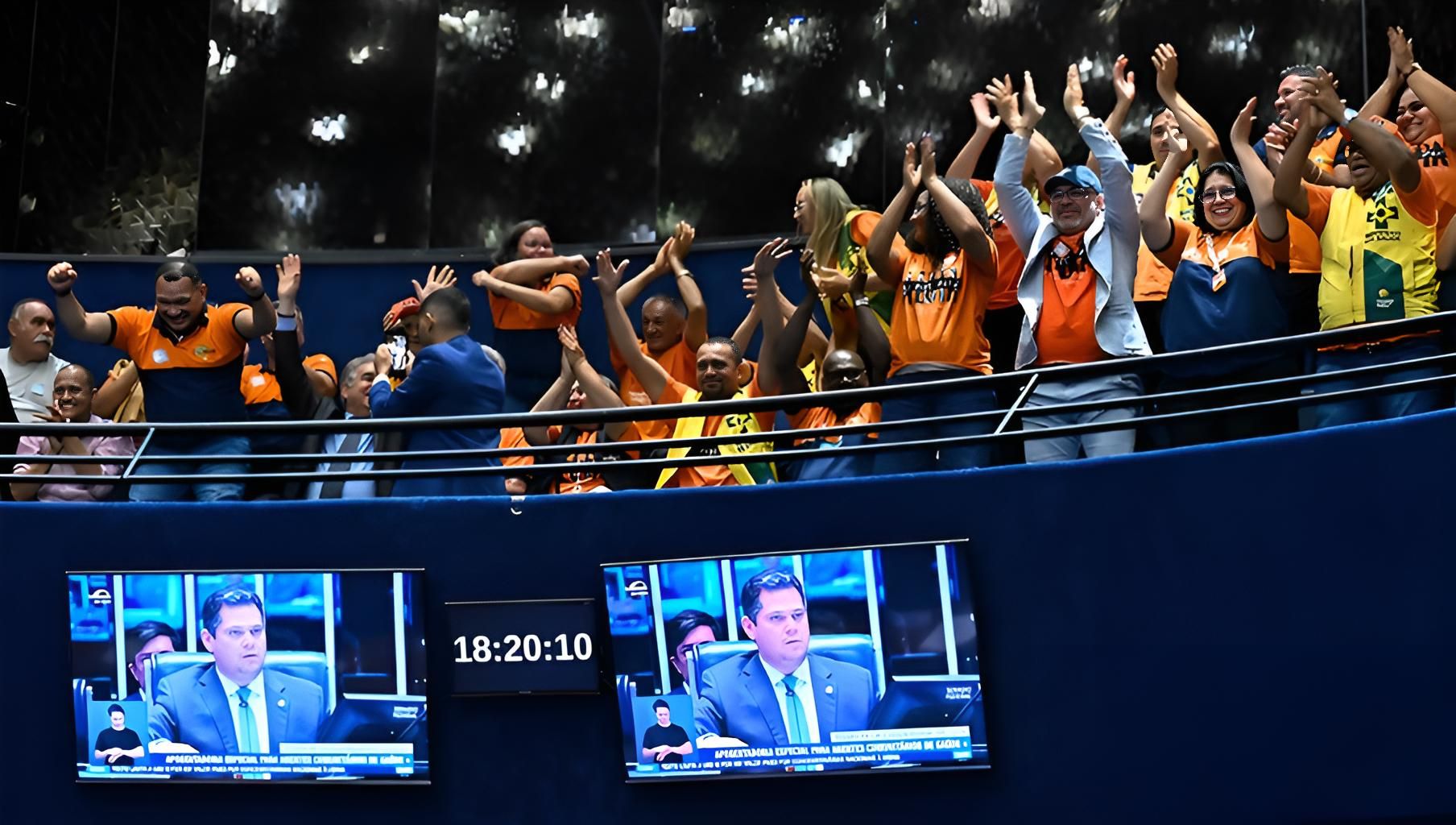 Pressão e aprovação: sob forte mobilização da categoria nas galerias, Senado aprova projeto que cria aposentadoria especial para agentes de saúde e impõe novos custos a estados e municípios.