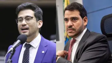 Kim Kataguiri e Jorge Messias.